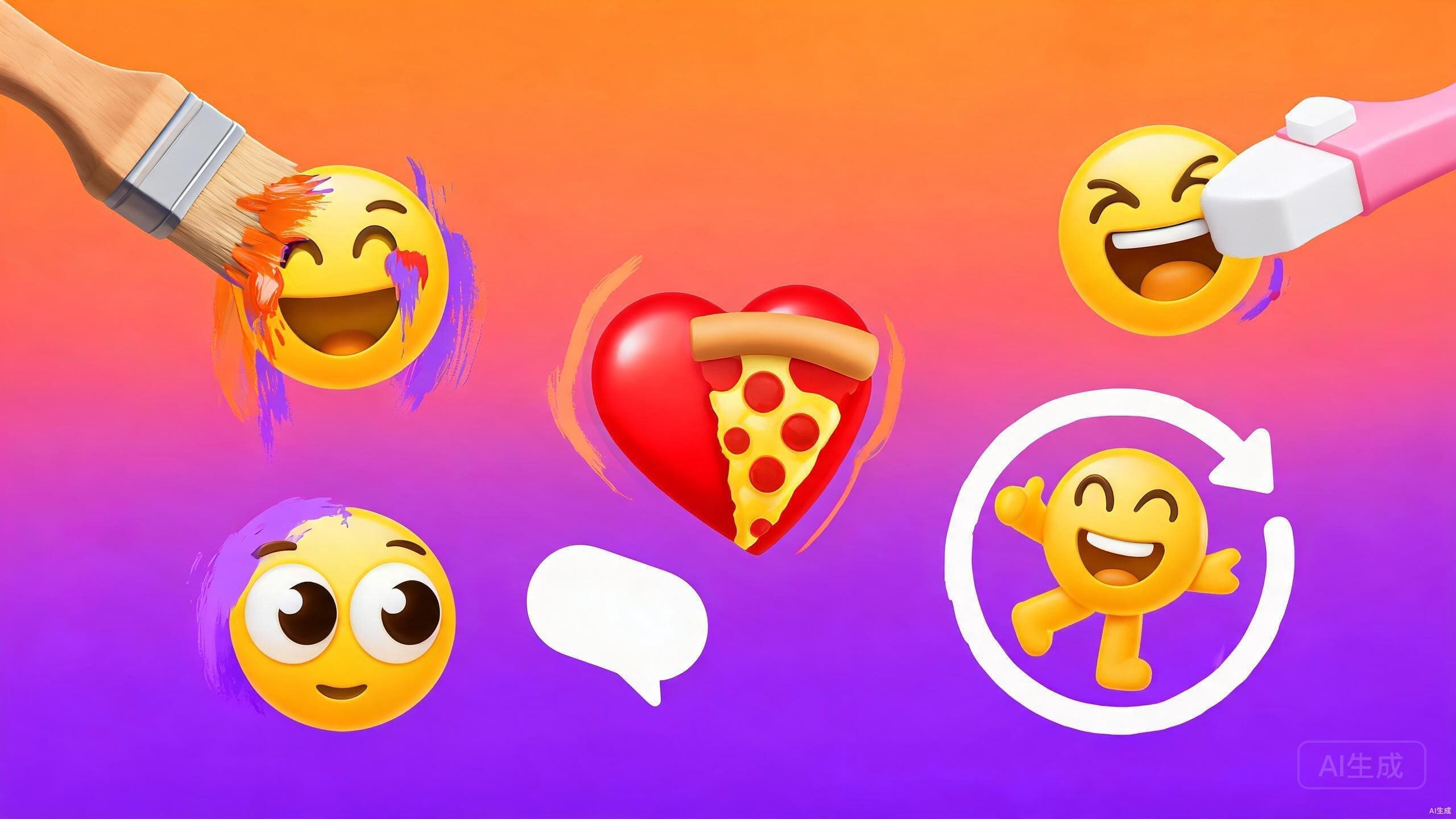 别再用别人的表情包了：emoji组合+像素擦除，教你做原创表情