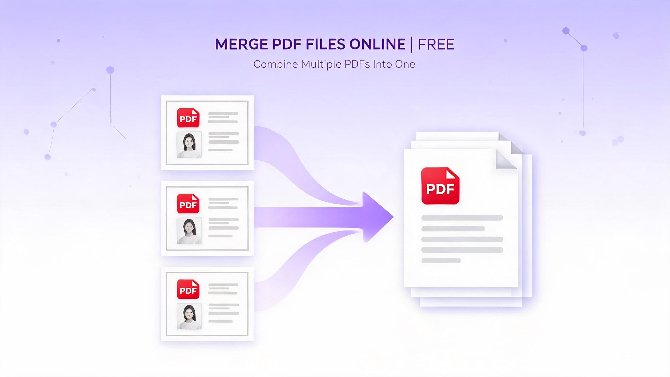 多个PDF怎么合并成一个文件？免费在线PDF合并工具，最多20个拖拽排序