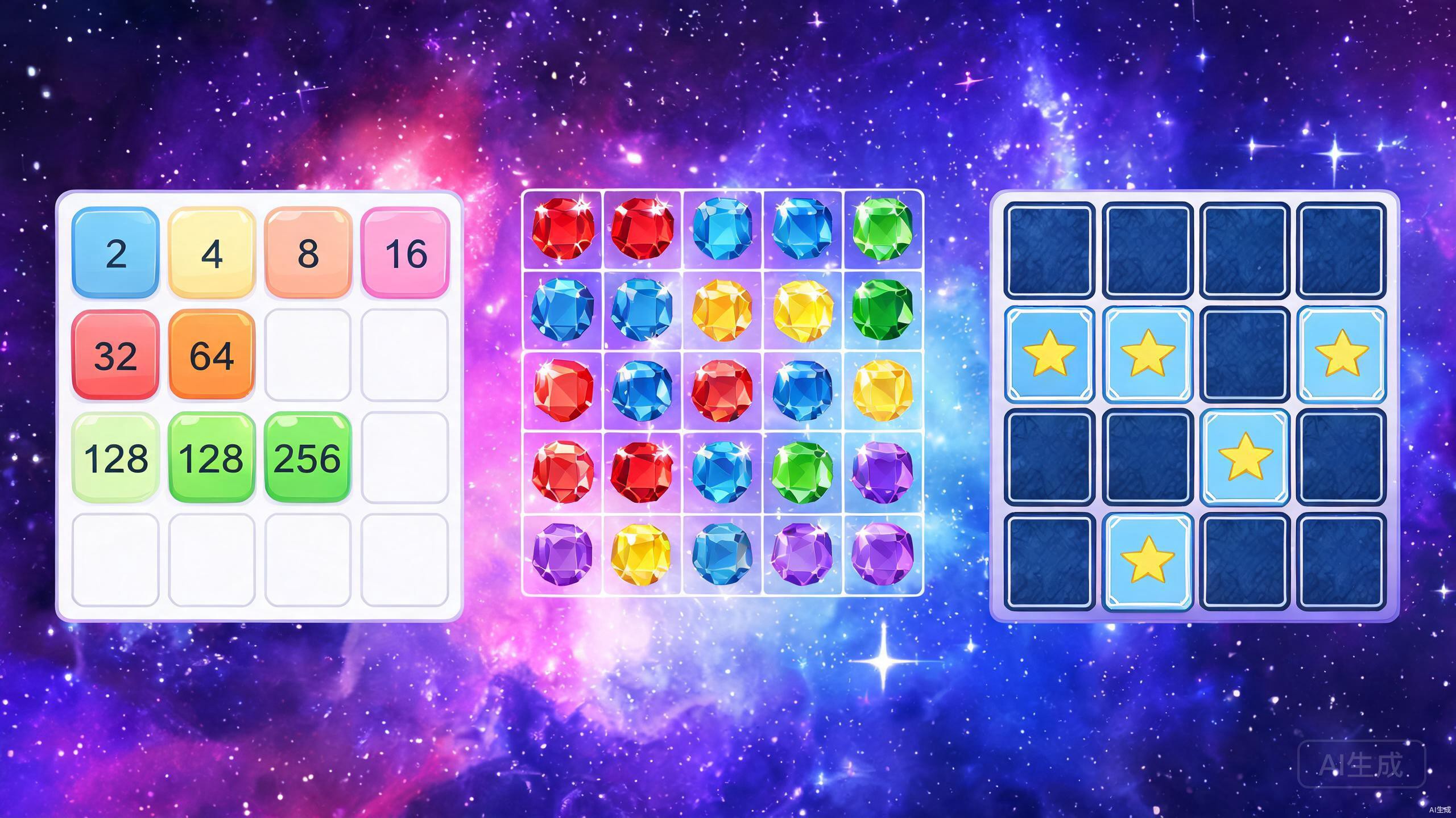 3 款益智小游戏上新：2048、消消乐、记忆翻牌，午休摸鱼必备