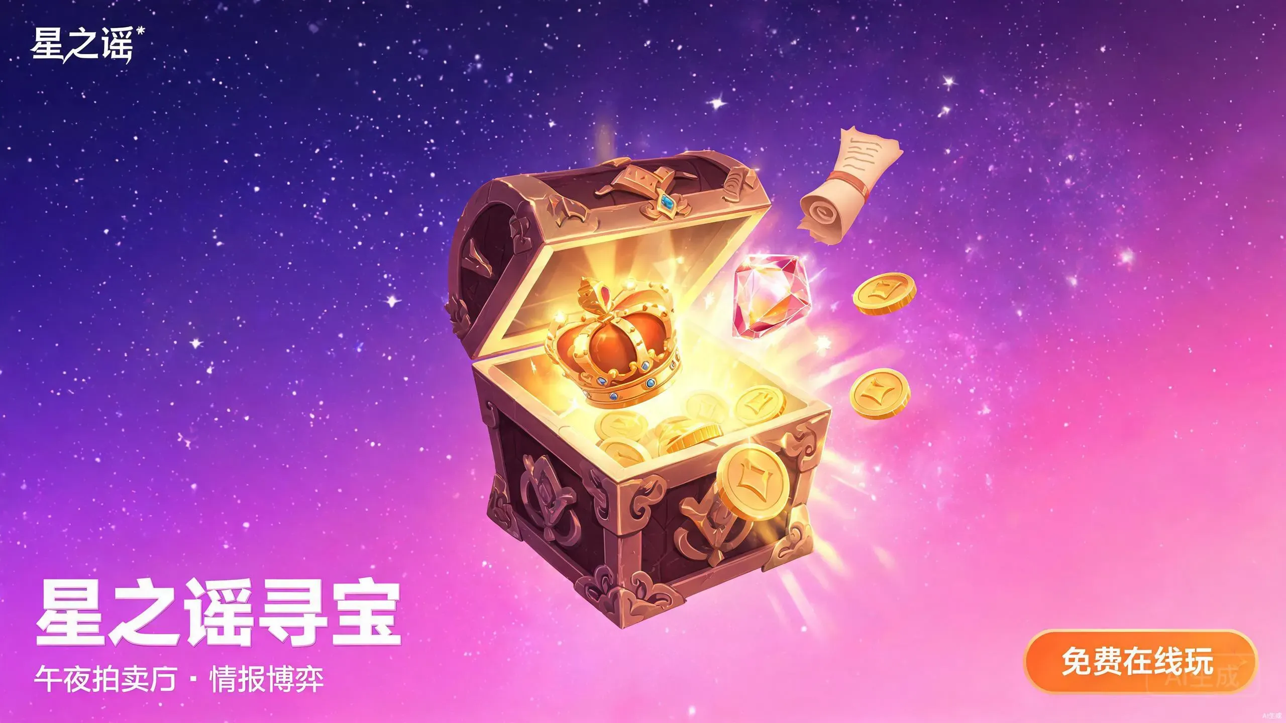 拍下神秘集装箱，开箱才知道是宝是坑：星之谣寻宝上线，五轮情报博弈一锤定音